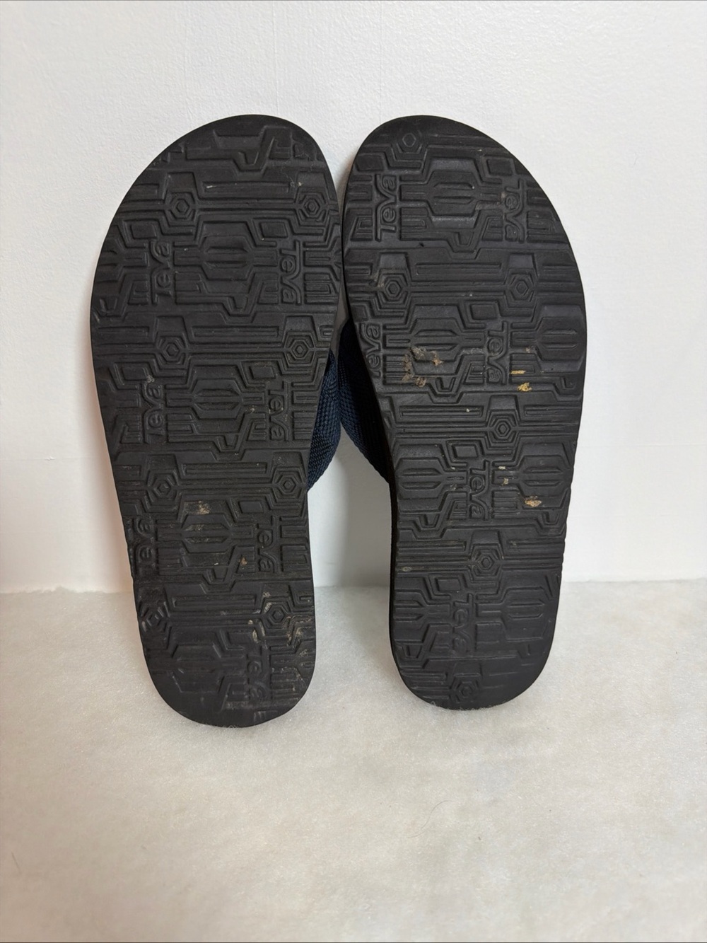 Teva Men's Black/ Navy Lightweight Comfort Outdoor Thong Flip Flop Sandals Sz 9 - Picture 4 of 6